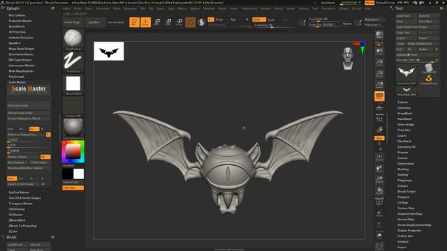 004 - You Can Make This SIMPLE Keese Bat Model in Zbrush! смотреть онлайн