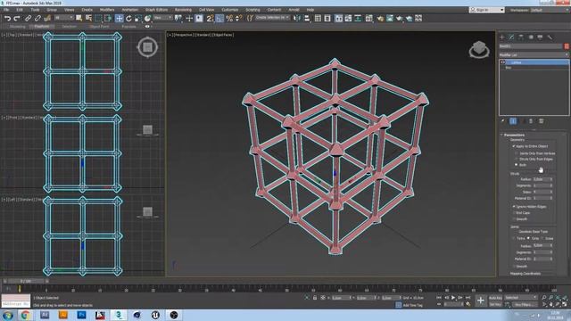 3Ds Max Modify List - Lattice Modifier (Türkçe) смотреть онлайн