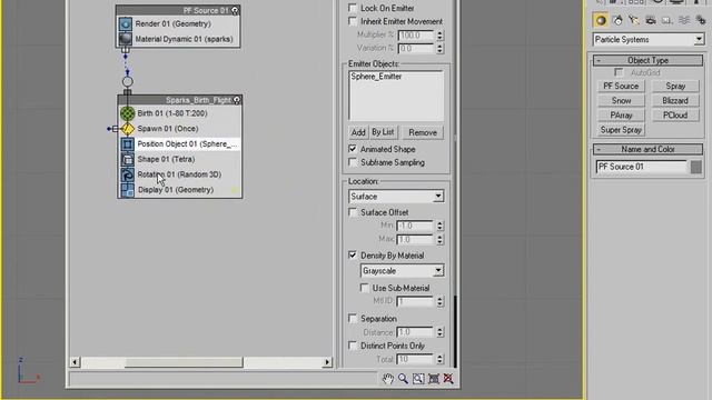 Electrical Explosion Sparks - 3ds Max Particle Flow Tutorial смотреть онлайн