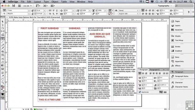 Indesign CS6 0705 Make Keep Options Work For You смотреть онлайн