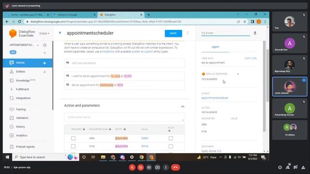 Build with DialogFlow and Cloud Functions | GoogleCloudReady | GDSC IIEST смотреть онлайн