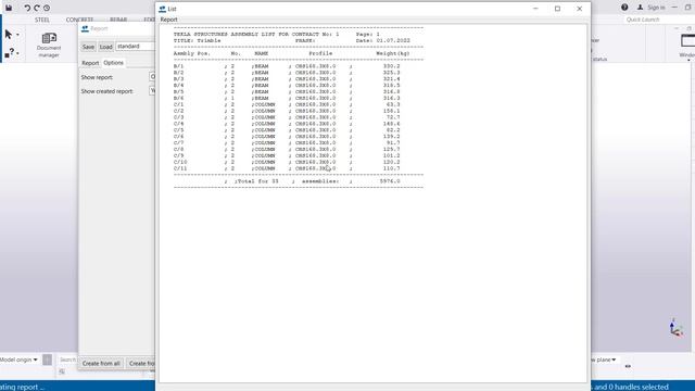 How do excel, xls, pdf report in Tekla Structures?. Tekla da excel ve pdf rapor nasıl yapılır? смотреть онлайн