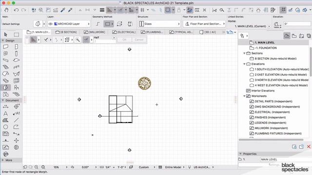Converting Elements Into Morphs | ArchiCAD Intermediate Level Training смотреть онлайн