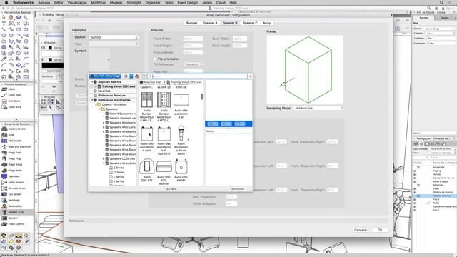 Pratica Vectorworks Spotlight 2021 - Melhorias nas Ferramentas de Áudio e Nova Ferramenta Cabos смотреть онлайн