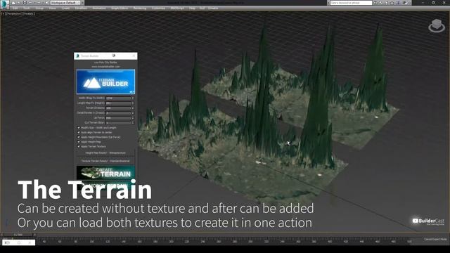 Terrain Builder Creating 3D Max terrain - Video series 1 - 3 смотреть онлайн