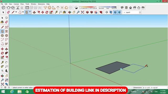 sketchup rectangle tool and rotated rectangle tool in tamil смотреть онлайн