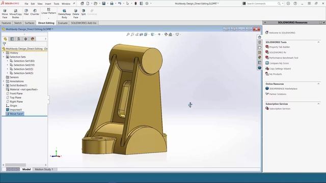 Introduction to SOLIDWORKS Direct Editing смотреть онлайн
