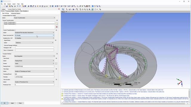 ANSYS CFX: Modeling Fluid Flow in a Vaned Volute using FT-TRS смотреть онлайн