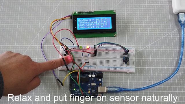 How to Make Blood Oxygen & Body Temperature Measurement with MAX30102 Pulse Oximeter using Arduino смотреть онлайн