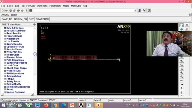 Beam Analysis –Partially Applied UDL-Demo -Using Ansys Mechanical APDL-Problem -3 -Session -2 смотреть онлайн