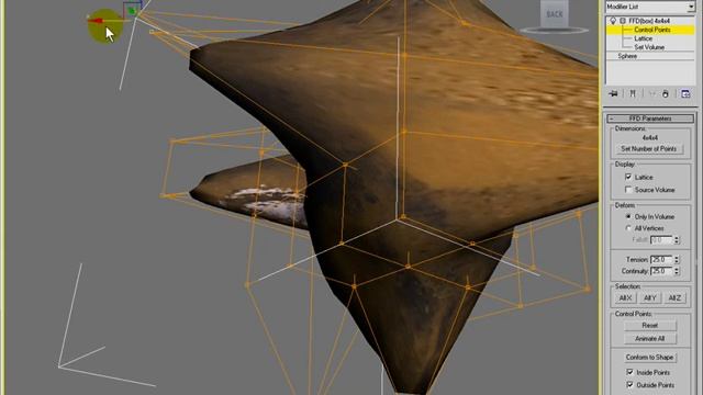 3DStudio MAX - FFD Box / Cylinder Modifier (3DS Max Video Tutorials) смотреть онлайн