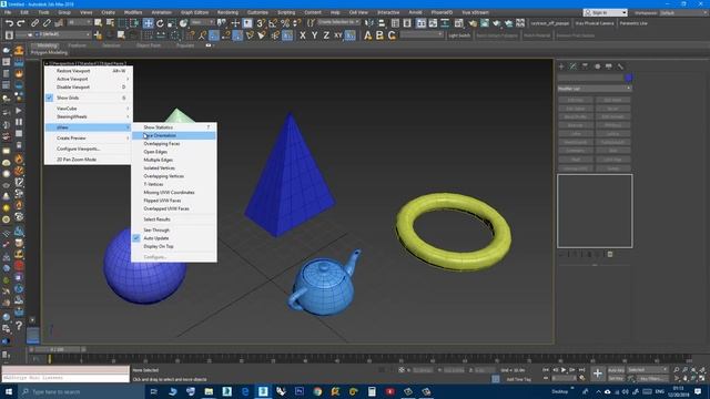 3DS Max - Face Orientation - Quick Display Of All Back Faces In The Scene смотреть онлайн