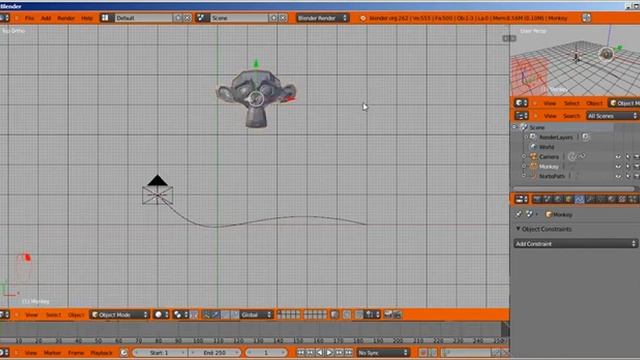 Blender - Camera Following Path смотреть онлайн