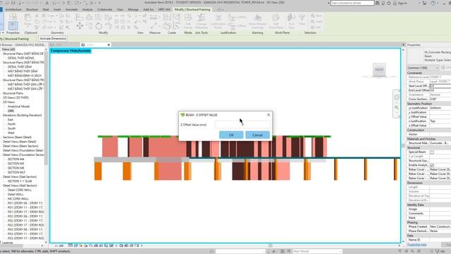 [REVIT API] BEAM - SET Z OFFSET VALUE смотреть онлайн
