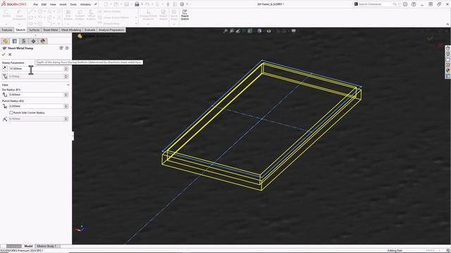 Sheet Metal Stamp Tool - What's New in SOLIDWORKS 2024 смотреть онлайн