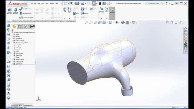 Industrial design & Reverse Engineering in SolidWorks with Power Surfacing RE смотреть онлайн