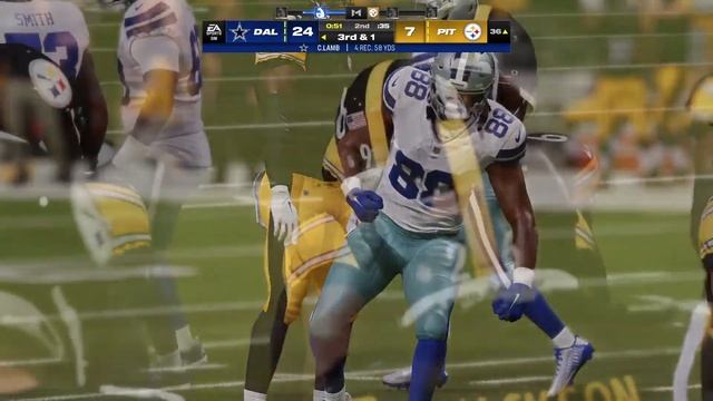 Cowboys vs Steelers Week 5 Simulation | Madden 25 Rosters смотреть онлайн