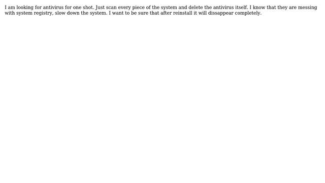 What is the "lightest" -＞ not messing with system registry antivirus смотреть онлайн