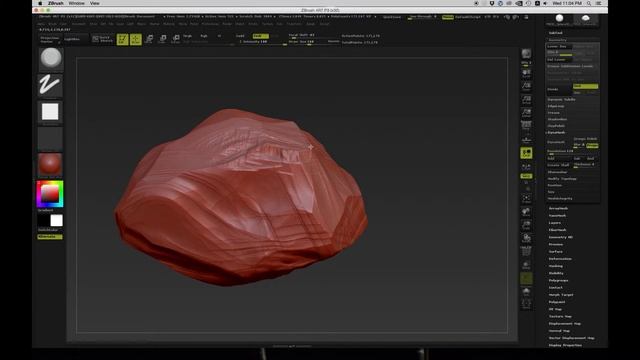 Rocks with trim smooth border brush (ZBrush) смотреть онлайн