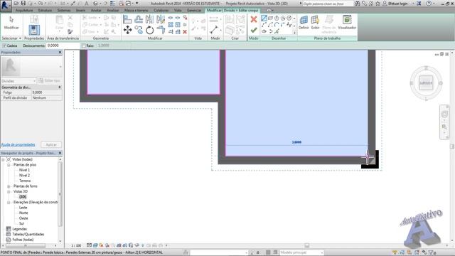 REVIT Aula 11/20 - Desenhar em face e Inserção da Laje - Autocriativo смотреть онлайн