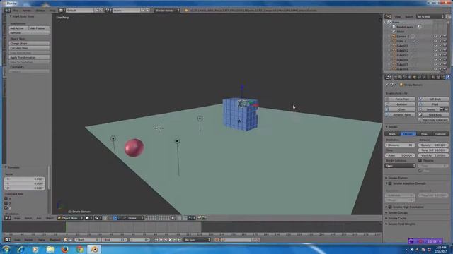 Blender Tidbits 2.7 - Powerful Smoke and Rigid Body Effects смотреть онлайн