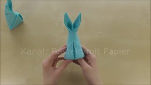 Пасхальные зайчики из салфеток! Поделки оригами своими руками!