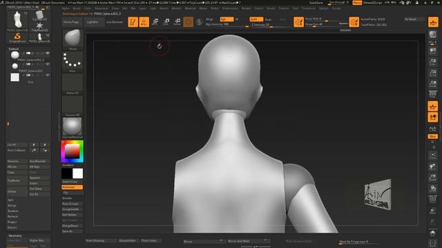 Adding articulation to your 6 inch action figure in Zbrush part 1 смотреть онлайн