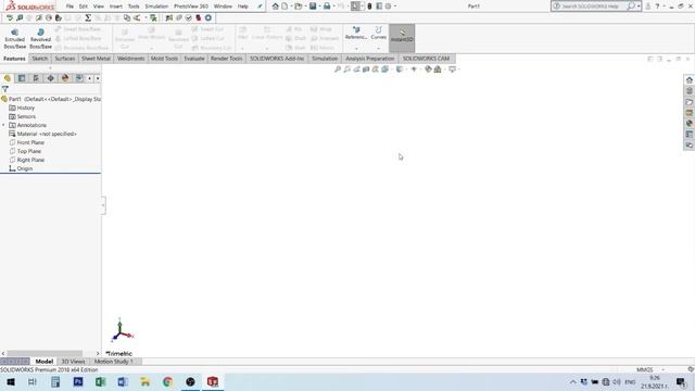 CAD system. Lecture № 1. Начален екран на Solid Works и първи стъпки за работа с него. смотреть онлайн