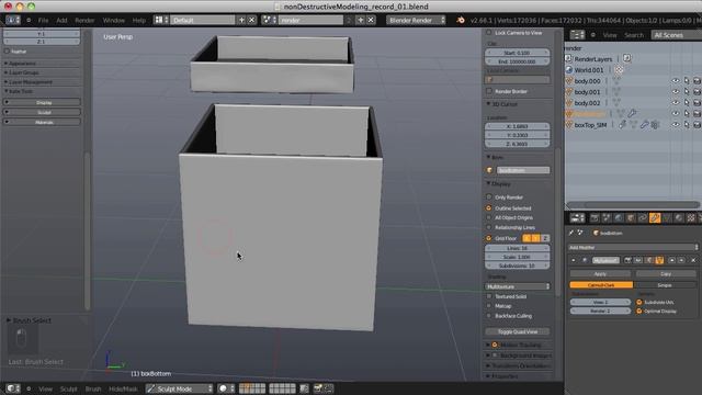 Non-Destructive Modeling with Shape Keys in Blender смотреть онлайн