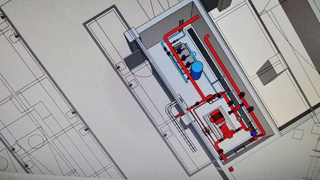 sketchUp Pump room design смотреть онлайн