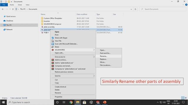 Renaming files in Solidworks 2020 смотреть онлайн