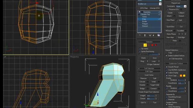 3ds Max Character Head Modeling w Voice Part 4 смотреть онлайн