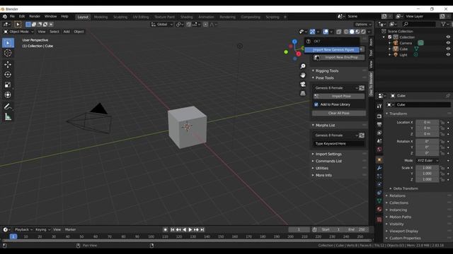 Blender Daz to blender モデル出力と読み込み смотреть онлайн