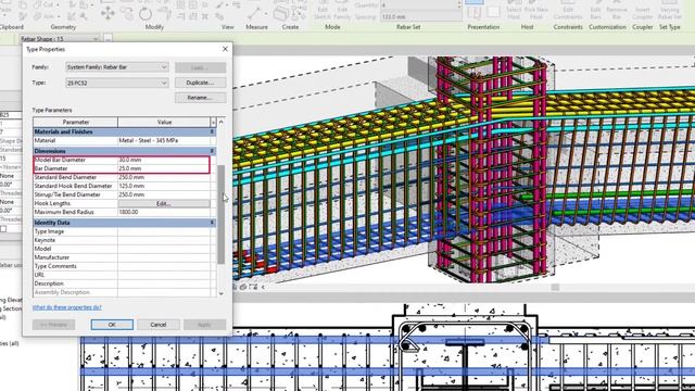 Revit 2022 Model Rebar Using the Real Bar Diameter #Autodesk #Revit 2022 смотреть онлайн
