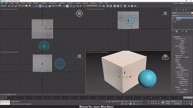 3ds Max 2023: Modifier Vol. Select: Mesh Object смотреть онлайн