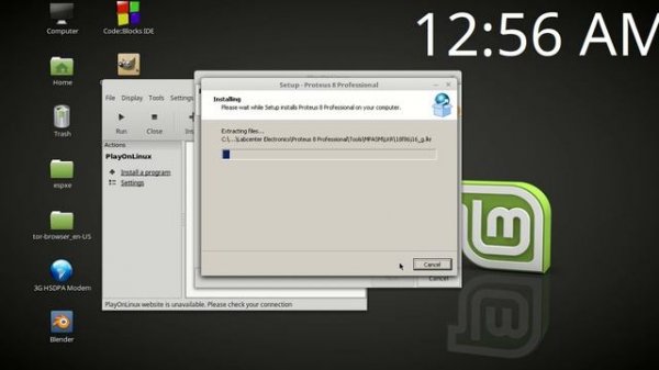 HOW TO INSTALL PROTEUS 8 PROFESSIONAL ON LINUX SYSTEMS, UBUNTU,LINUX MINT USING PLAYONLINUX AND WIN