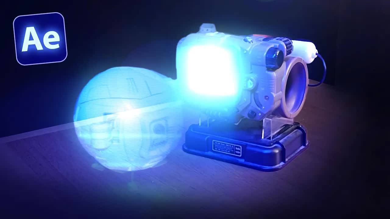 Создание эффекта голограммы в After Effects смотреть онлайн