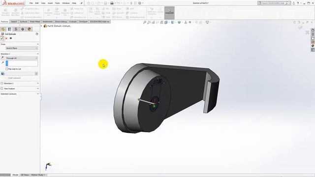 SolidWorks Practice/Exercise For Beginners - Basic Tutorial - Part Features (07 - H04) смотреть онлайн