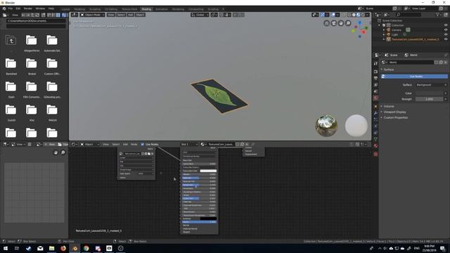 How to Create a Leaf Texture in Blender - Eevee смотреть онлайн