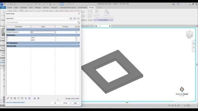 Parametric Square Plate in Revit смотреть онлайн