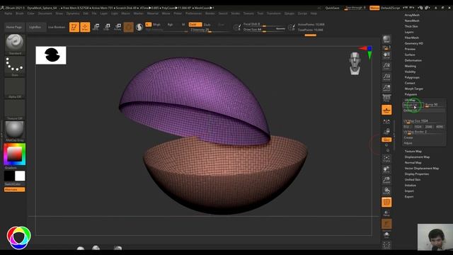 Surface Noise using Noise Maker in ZBrush смотреть онлайн