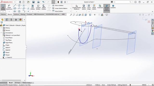 SURFACE DESIGN - SPOON - SOLIDWORKS смотреть онлайн