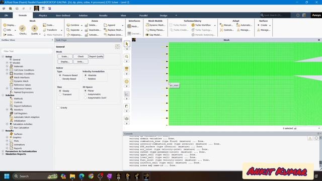 Scramjet combustor simulation || ANSYS fluent || Strut based || 2D combustor || H2 and air mixture смотреть онлайн