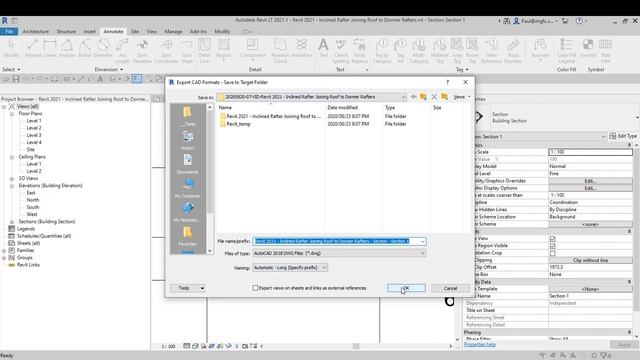Revit 2021 Inclined Rafter Joining Roof to Dormer Rafters смотреть онлайн