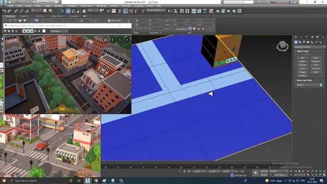 3DsMax Tutorials, Learn from Scratch for Beginners Modeling & Texturing a Low Poly City in 3dsmax смотреть онлайн