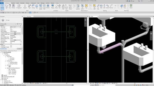 Sanitary Pipe Modeling in Revit (Start to Finish) смотреть онлайн