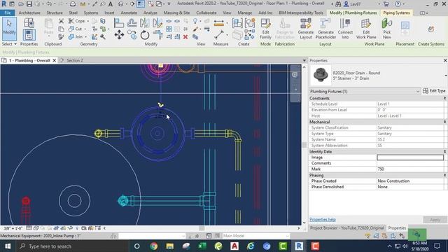Tutorial Revit 2020 Plumbing - 20 смотреть онлайн