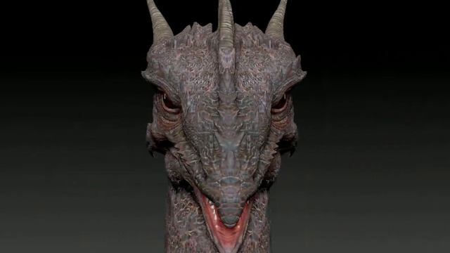 Dragon Head created in Zbrush смотреть онлайн