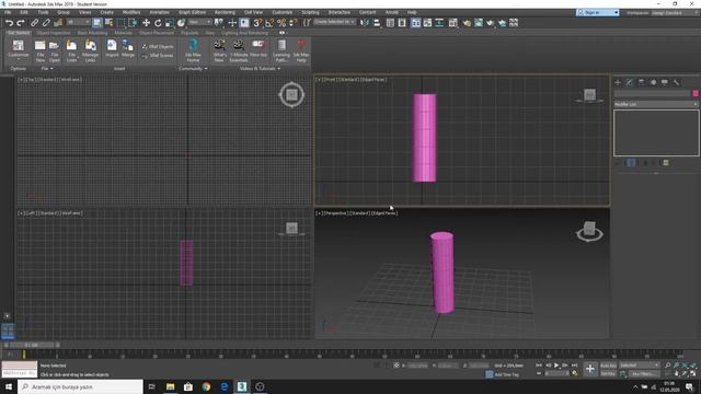 3ds Max Eğitim Serisi Bölüm 3: Modify Panel, Unit Setup