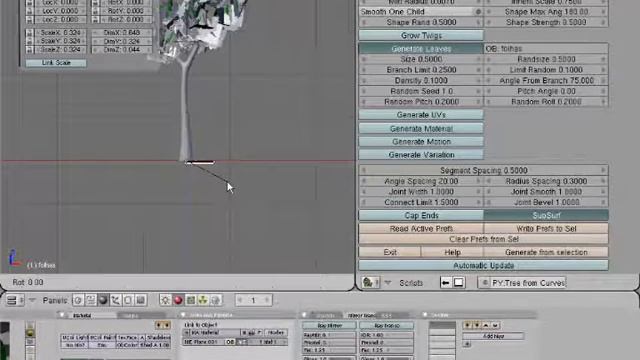 Blender Tutorial Tree from Curves parte 2 смотреть онлайн